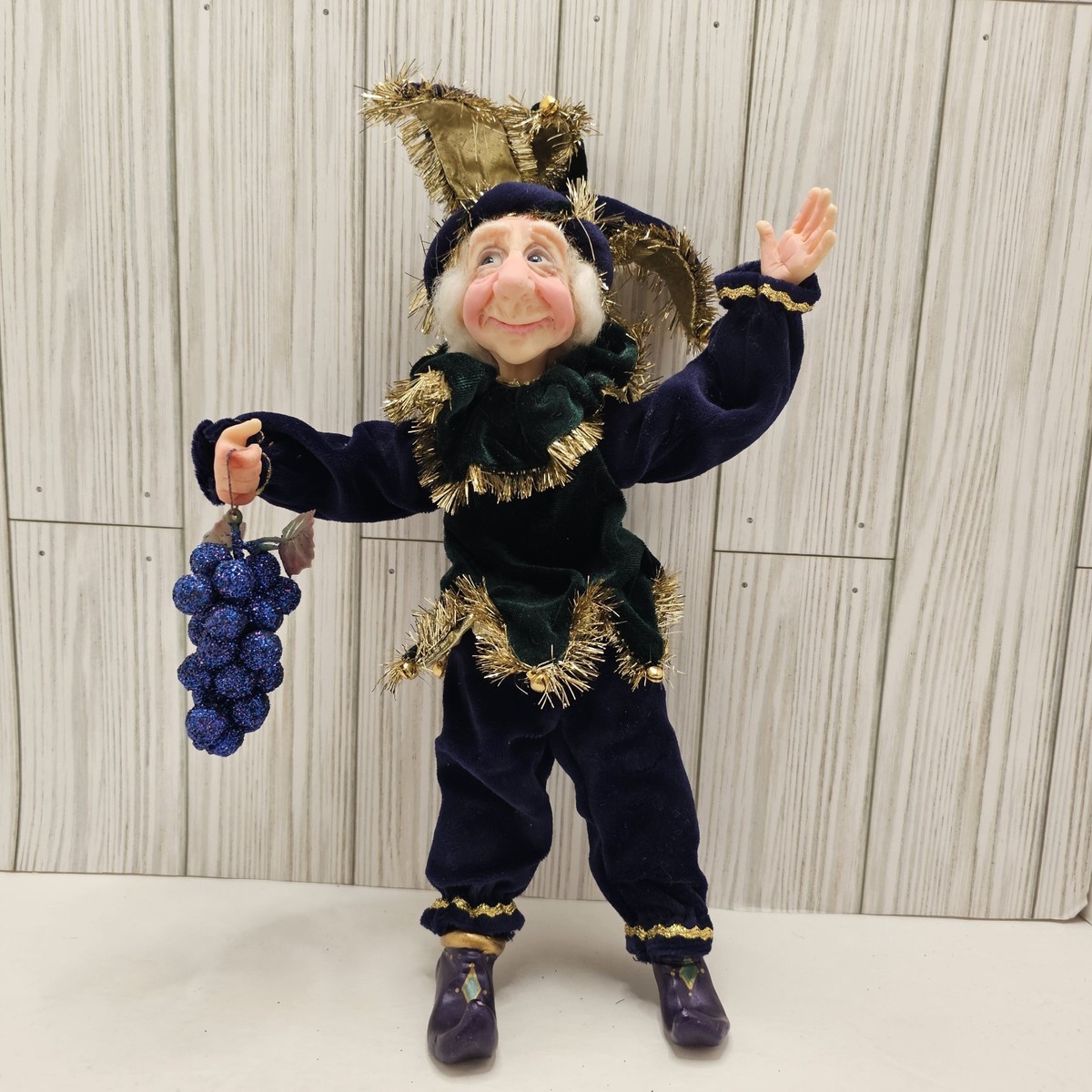 Vintage Jacqueline Kent 2004 Christmas Jester Jerome 344016 Purple