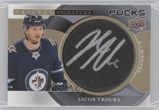 2018-19 Trilogy Signature Pucks 2019-20 Upper Deck Update Jacob Trouba Auto 0s3