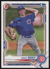 2021 Bowman Draft #BD-35 Drew Gray  Chicago Cubs