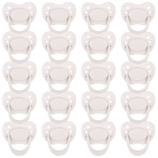 50pcs White Magnetic Pacifiers Dummy Soother for Reborn Baby Dolls Kit DIY Gifts
