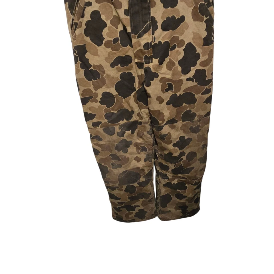 Vintage Columbia Gortex Overalls Mens Large Duck Camo Bib Suspenders Thinsulate - Image 3 of 4