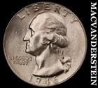 1946-D Silver Washington Quarter - Choice Gem Brilliant Unc++++  Lustrous  #K177