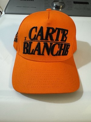 Carte Blanche Hat Snapback Orange PFD Streetwear Skate Skateboard Casual