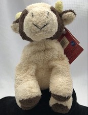 Vintage Russ Berrie Mookie Brown Cream Cow Plush Beanie Luv Pets W/ Tags RETIRED