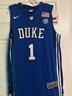 Duke Basketball Jersey Nike Elite Size M #1 Parker Blue Devils Stitched