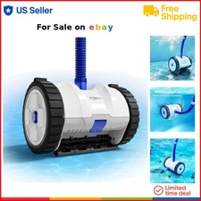 Pool Vacuum Cleaner Suction-Side Inground Above Ground Automatic Blue White