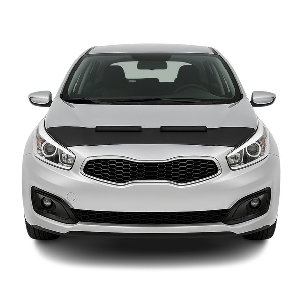 Haubenbra Steinschlagschutz Bonnet Bra FüR Kia Ceed 2012-2016 Schwarz Halb-image