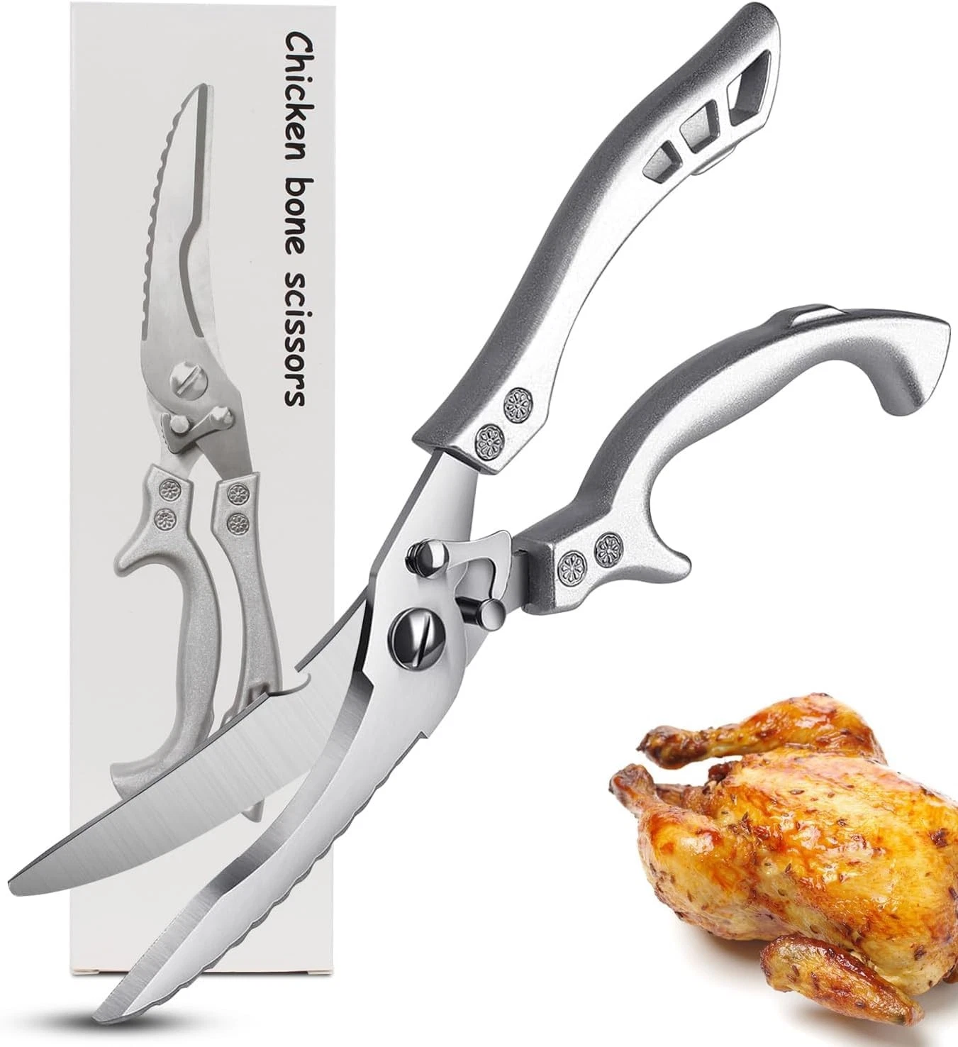 Poultry Shears, Heavy Duty Kitchen Shears With Anti-Slip Handle，Poultry Sciss...
Opens in a new wind