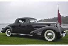 1/43 Cadillac V16 Series 90 Fleetwood Coupe 1937 Black Diecast