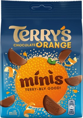 Terry's ORANGE MILK MINIS - Chocolate with Orange Oil - Bag 95g / 3.35oz