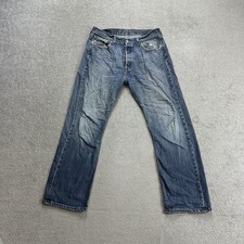 LEVIS Jeans 501 Herren Vintage Hose W34 L30 Regular Straight 16106 Blau Denim