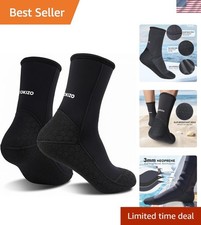 Neoprene Diving Water Socks, 3mm Beach Booties Anti-Slip Wetsuit Sand Socks f...