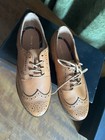 AWESOME!  New In Box Ralph Lauren Girls Leather Wingtip Shoes Size 2 — photo 2