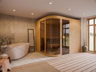 Sauna Saunakabine Innensauna Elementsauna Heimsauna Sarah 2 mit Ganzglastür