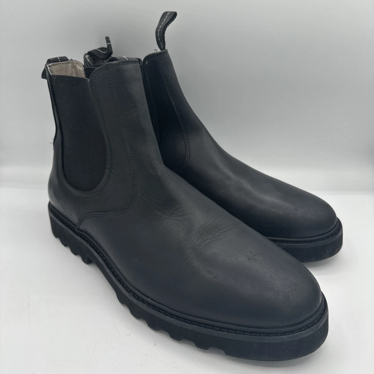 AllSaints Black Leather Boots for Men for Sale | Shop New  display picture 2