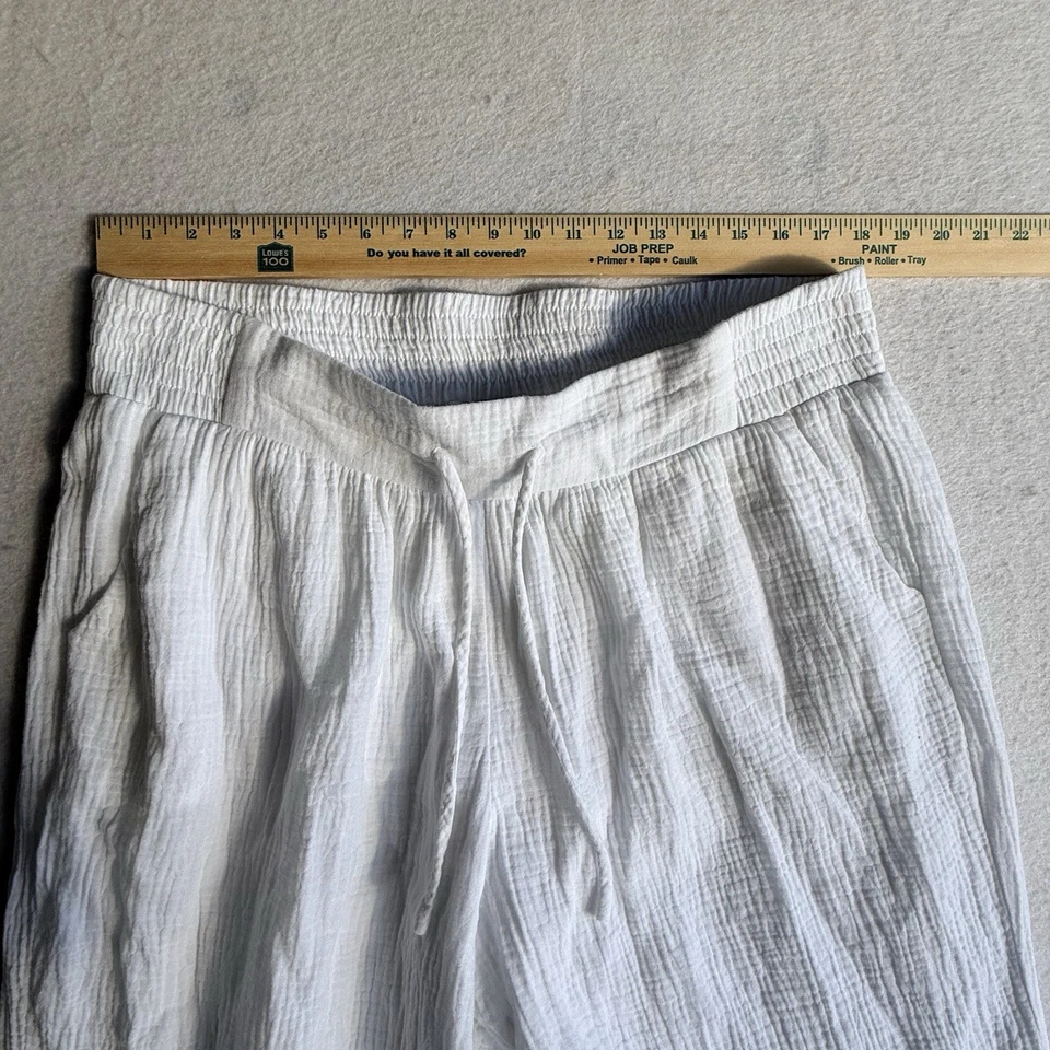 Pantalones forrados JM Collection XL 100 % algodón blancos ligeros costeros cómodos Foto 2 de 4