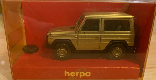 Raro Herpa Wagener HO 1/87 #3076 plateado Mercedes-Benz G Wagon Gelandewagen nuevo en caja | Zustand: New