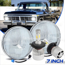 Pair 7inch Led Headlights H4 9003 For Ford F100 F250 F350 Pickup 1953-1977 Pair 7inch Led Headlights H4 9003 For Ford F100 F250 F350 Pickup 1953-1977
