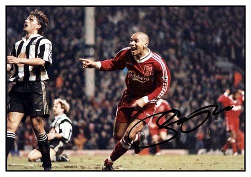 12462. Stan Collymore Signed Pictures (A4 Prints) Forest Liverpool England etc.