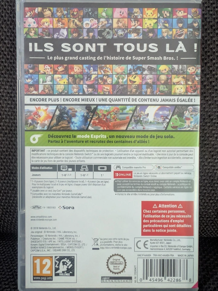 Jeu Switch Nintendo Super Smash Bros Ultimate, photo 3 sur 3
