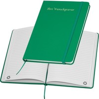 Notizbuch Mit Gravur / Din A5 / Umschlag Aus Pu / 160 Seiten / Farbe: GrüN