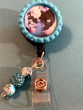 Animal Cat 3 Id badge holder retractable alligator clip