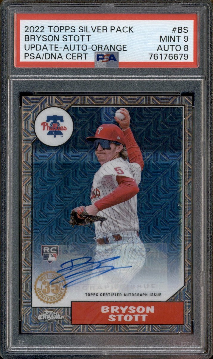 2022 Topps Silver Pack Rookie Autograph Orange Bryson Stott