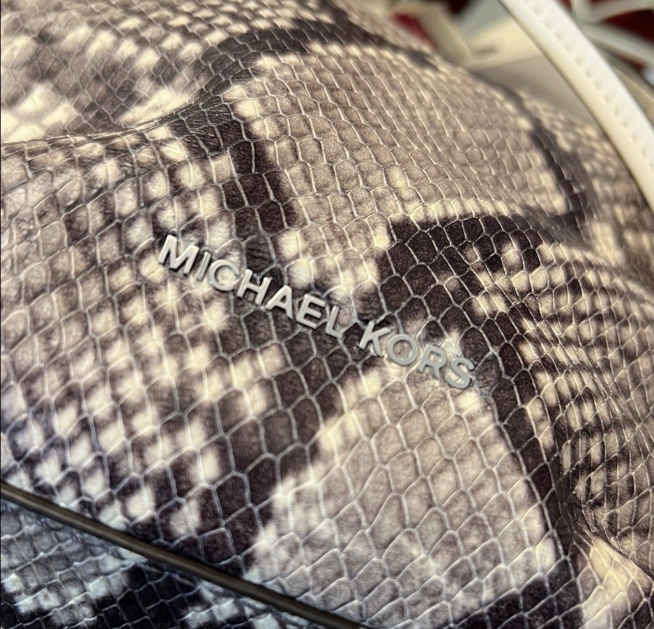 MICHAEL Michael Kors Dottie Python Embossed Bucke… - image 9