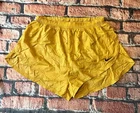 Nike Men’s 90’s Vintage Split Side Running Gym Shorts Gold Size M