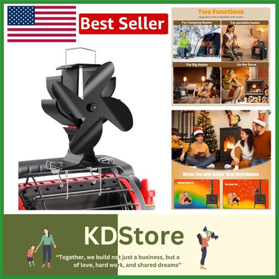 #ad #ad Heat Powered Fireplace Fan with Hook for Indoor Outdoor Camping Tent Heater A... $33.99