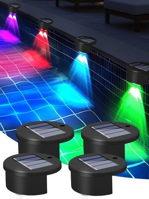 Poolbeleuchtung LED Solar 4-Pack Schwimmend Garten Licht Outdoor Zubehör