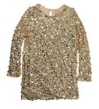 Show Me Your Mumu Maddison Mini Dress in Gold Metallic