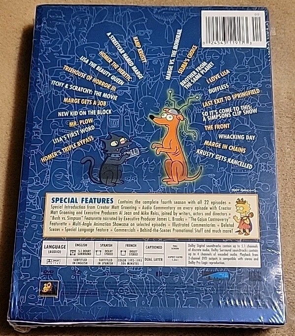 The Simpsons - The Complete Fourth Season (DVD, 2009, 4-Disc