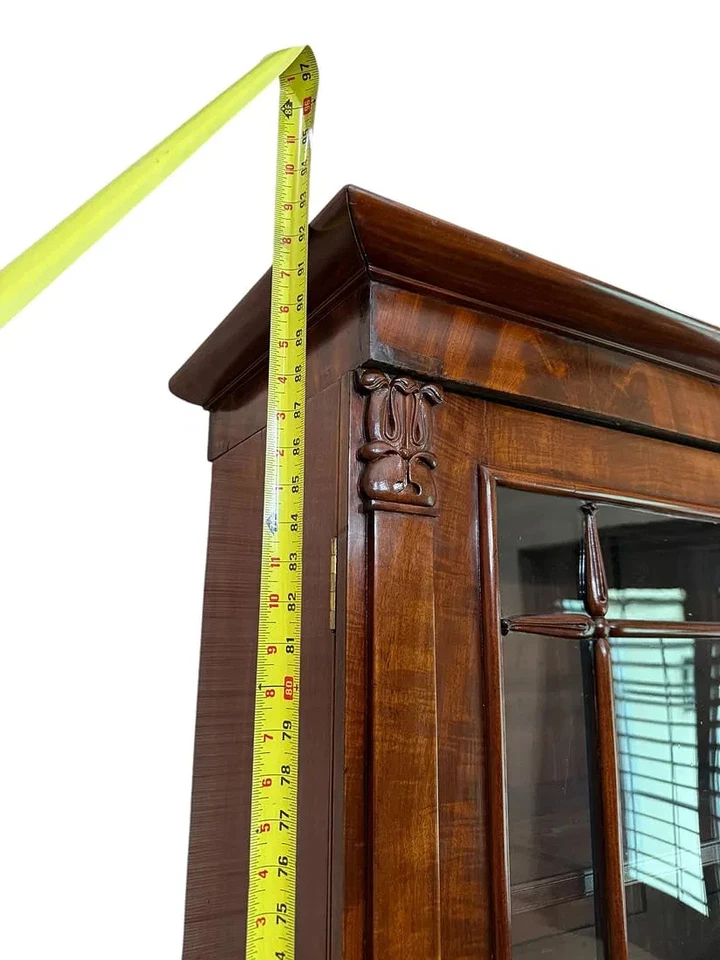 Антикварный английский большой книжный шкаф-секретер из красного дерева - Изображение 4 из 4