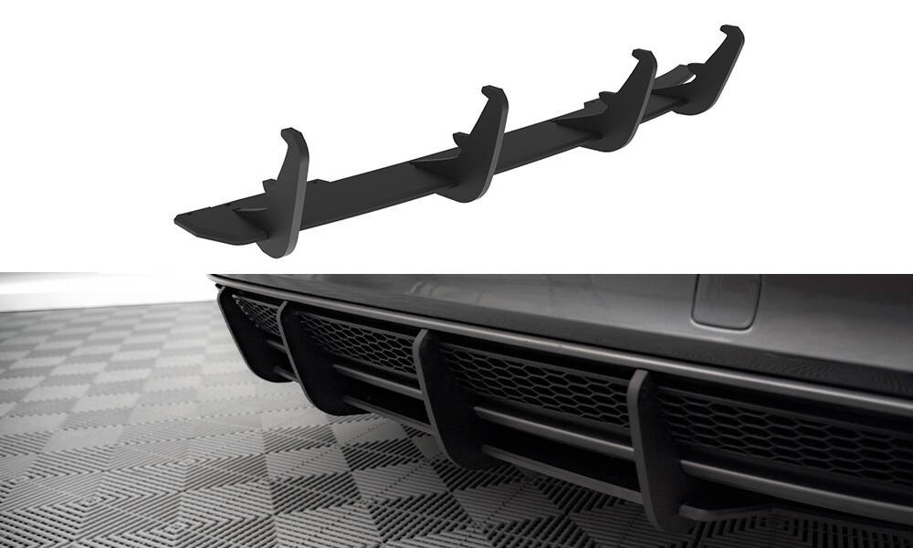 Diffuseur arrière Street Pro Maxton finition noir mat pour Audi A4 B8 Facelift