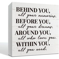 Rustic Wooden Box Sign, Graduation Decor Insp...