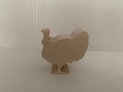 Bauernhoftier aus Holz Truthahn Kinderspielzeug natur