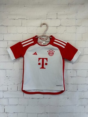 BAYERN MUNICH 2022 2023 FOOTBALL SHIRT JERSEY AWAY ADIDAS ORIGINAL SIZE 3-4 YEAR
