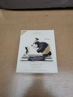 Hallmark Ornament Disney Mickey Steamboat Willie 80th Anniversary 2008 Limited