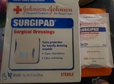 Johnson & Johnson Surgipad Surgical Combine Dressing 5”x 9” Sterile 13-pk NEW