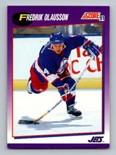 #18 1991-92 Score Fredrik Olausson Winnipeg Jets