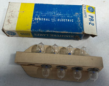 Vintage NOS GE Miniature Lamps PR-2 Bulbs 8 CT NEW