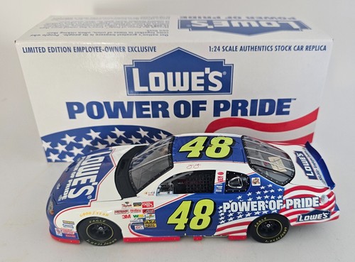 1/24 2002 JIMMIE JOHNSON LOWES EMPLOYEE OWNER EDITION ROOKIE POWER OF PRIDE - Picture 4 of 14