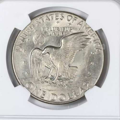 1974 D Dollar Eisenhower NGC MS-64 Struck Thru Cloth - Picture 2 of 4