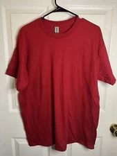 Gildan Men's Heavy Cotton T-Shirt, Style G500 Cardinal  Red Size Large NWOT