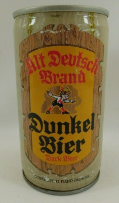 Alt Deutsch Brand Dunkel Bier Pittsburgh Co Premium Pull Tab Beer Can empty