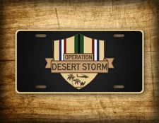 Operation Desert Storm War License Plate Gulf War Veterans Auto Tag