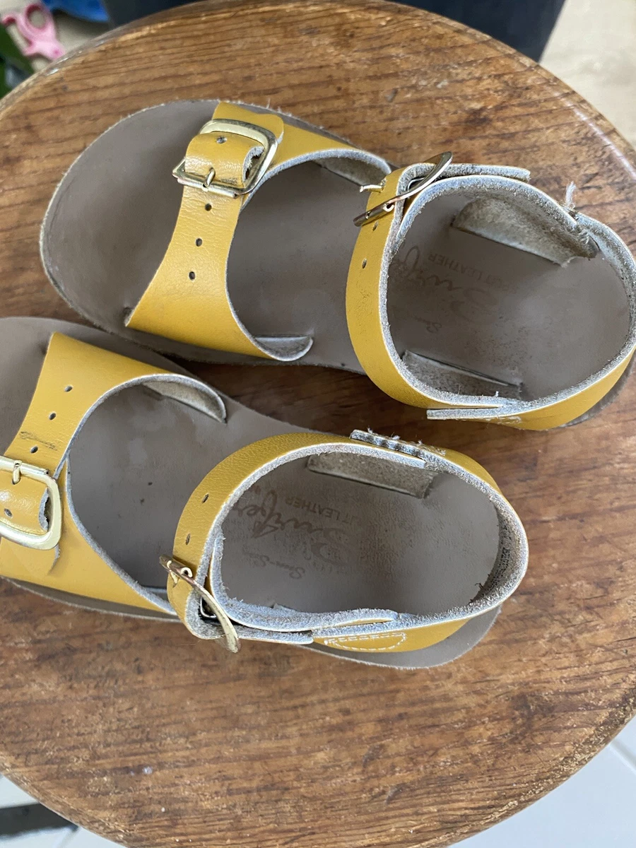 Salt Water Sandals 8 Mustard Yellow eBay
