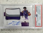 2017 Panini National Treasures De'Aaron Fox ROOKIE PATCH AUTO 49 #105 /49 PSA 9