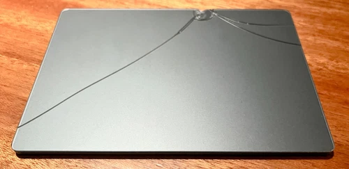 Apple A1535 Magic Trackpad 2 - Space Gray - works but damaged - AS IS